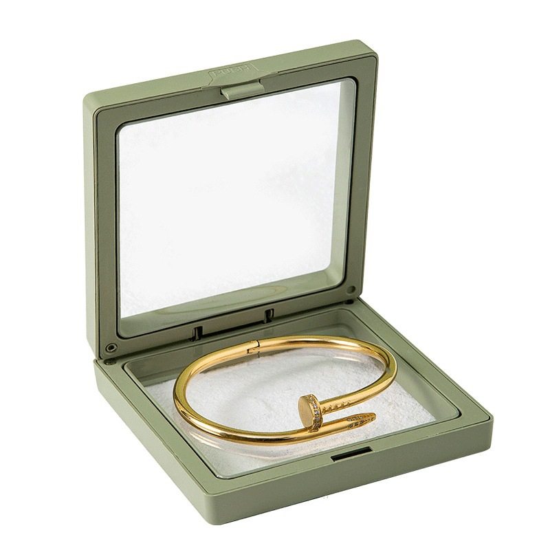 PE Film Transparent Suspension Packaging Jewelry Box Badge Commemorative Coin Watch Handstring Box Wear Armor Suspension Storage