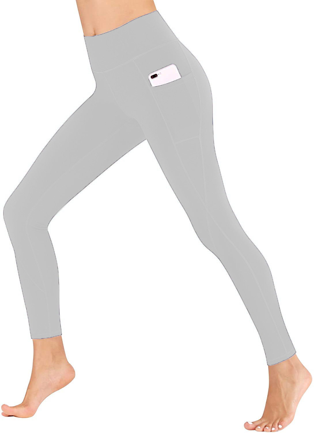 四针六线亚马逊爆款高腰提臀修身健身侧边口袋运动打底瑜伽裤女