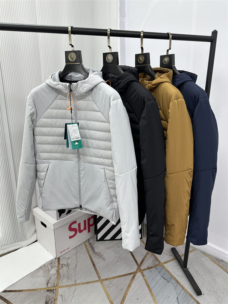 90% White Duck Down! Winter Couple Style Fashionable Lightweight Warm Comfortable Stand Collar Hooded Fleece down Jacket Trendy