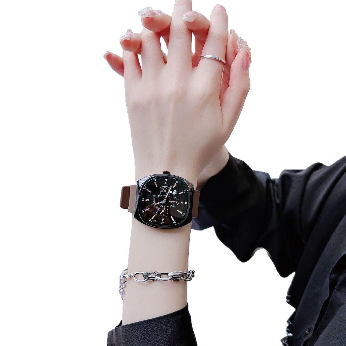 The Same Style of Men's and Women's Watches Ins Style Niche High-Looking Elegant Fashionable Simple Waterproof Luminous Watch for Men