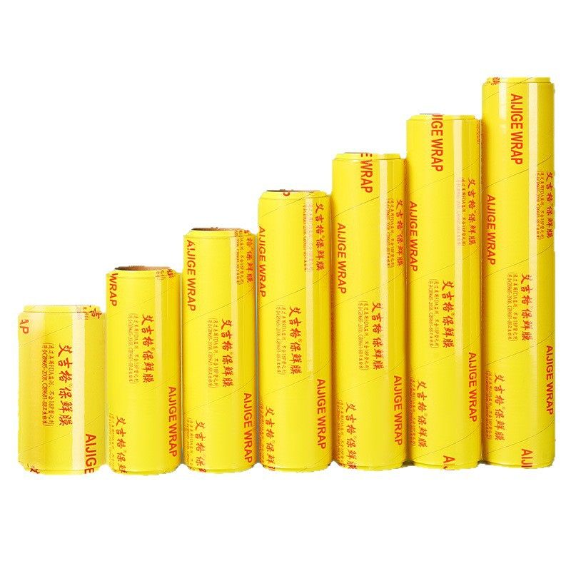 Large Roll of Cling Film Pvc Disposable Home Kitchen Beauty Salon Commercial Supermarket Fruit Refrigerated Fresh-Keeping Food Grade