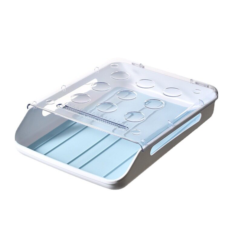 Refrigerator egg storage box fresh-keeping box kitchen fresh-keeping box automatic egg-rolling box egg holder drawer-type egg box