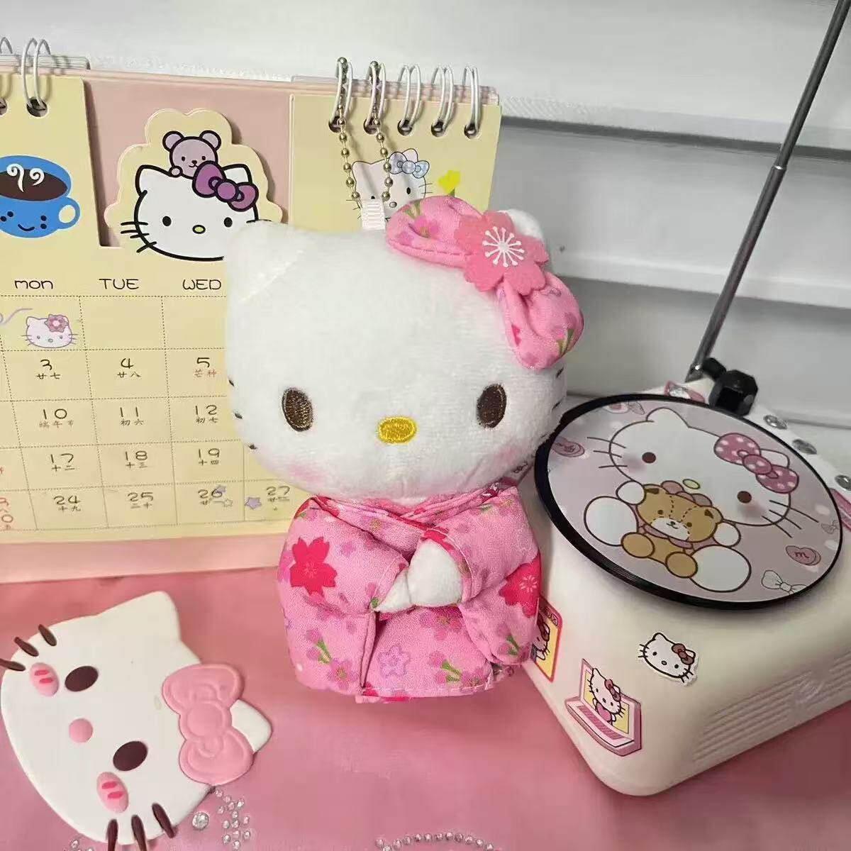 【ピンク】着物kt【チェーン+タグ】