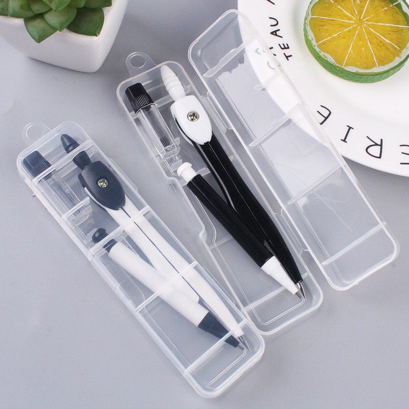 Metal compass set with lead core geometry drawing primary and secondary school students compass examination drawing mathematics stationery wholesale generation