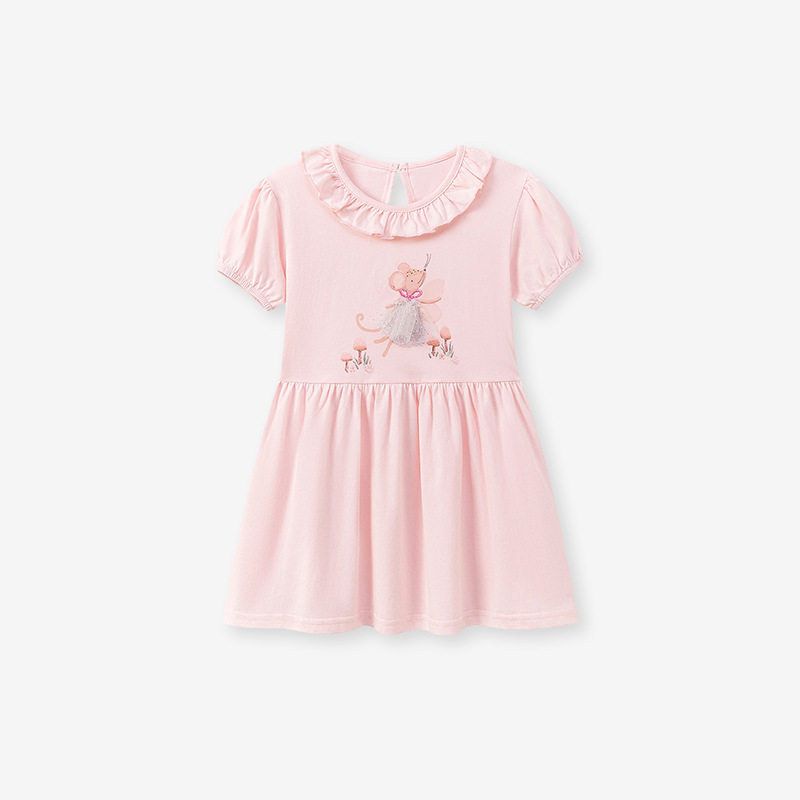 New Summer Girls' Dress, Cute Cartoon Kids' Skirt, [Style] Cotton Kids' Dress