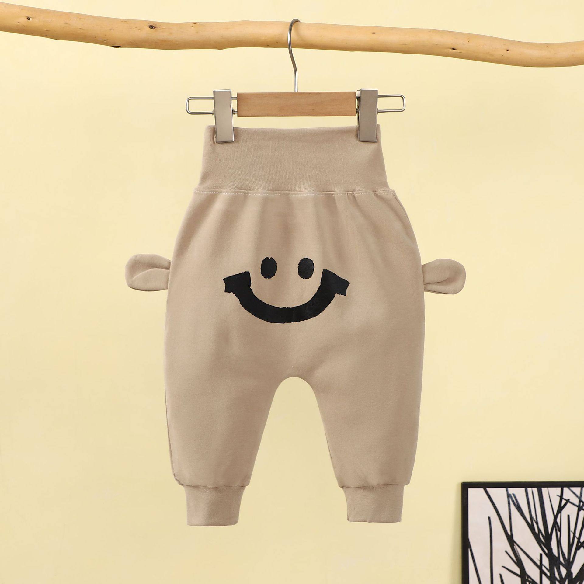 Baby Pants, New Autumn & Winter Thickened Casual Long Trousers, Boys & Girls Big PP Pants, Infant High-Waist Belly-Protecting Trendy Pants