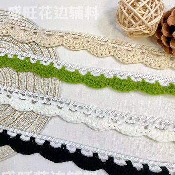 Winter Heavy Industry Wool Hand Hook Lace DIY Cut Out Clothing Decoration Fabric Sofa Bedding Curtain Accessories