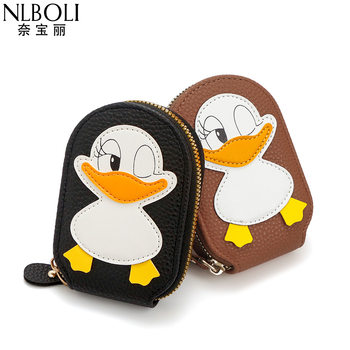2024 New Cross-border Cute Duck Organ Card Bag Multi-card ID Bag Large Capacity Storage Bag Card Bag