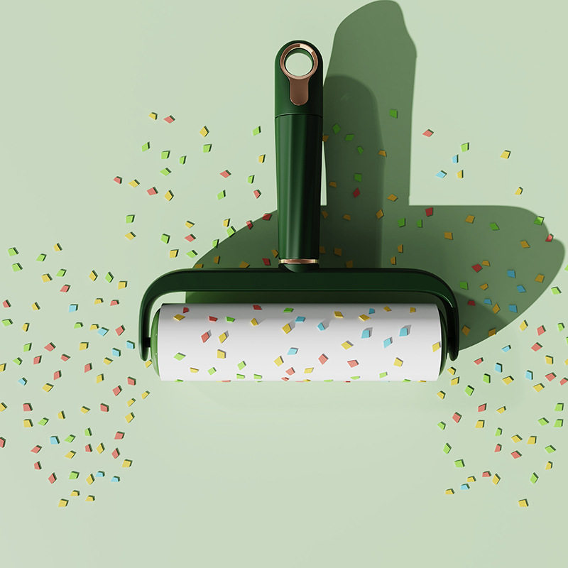 Light Luxury Hair Sticking Artifact with Lid New Widened Hair Sticking Appliance Household Clothes Cleaning Hair Remover Roller Hair Remover