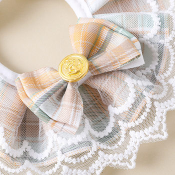 Pet saliva scarf cat bow lace collar dog cute princess style decorative neck scarf supplies wholesale