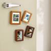 Black Walnut Solid Wood Photo Frame with Mortise and Tenon Mini 3inch 4inch Magnetic Fridge Magnet Photo Frame DIY Polaroid Display Stand