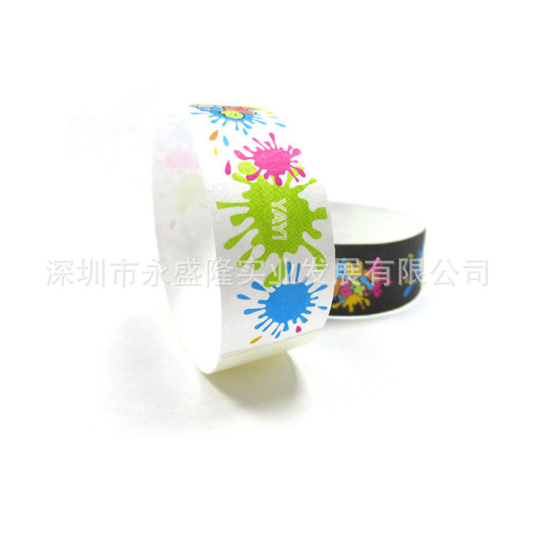 Dupont Tyvek Paper Wristbands for Children's Playground Admission Tickets, Conference Entrance Wristbands, Trendy Custom Bracelets