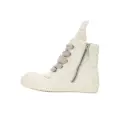 Inverted triangle white thick shoelaces