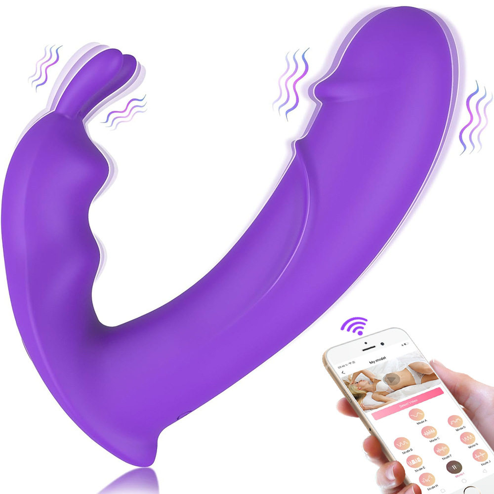 Cross-Border Rabbit Vibrator Wearable Vibrator Remote App Remote Control  Female Toy Female Masturbation Vibrator | MoveOn