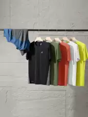 Cross-Border on Angjia Summer New Sports Quick-Dry Versatile Unisex Couple's Round Neck T-Shirt