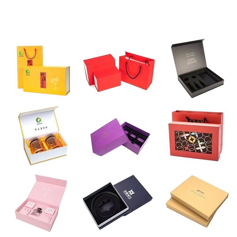 Digital Products High-End Book-Shaped Flip-Top Gift Box Skin Care Cosmetics Bird's Nest Heaven and Earth Cover Health Care Product Gift Box Customization