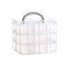 Jewelry storage box earrings earrings storage box multi-layer transparent compartment portable multifunctional jewelry storage box