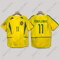 2002 Brazil main short sleeved shirt size 11 with badge