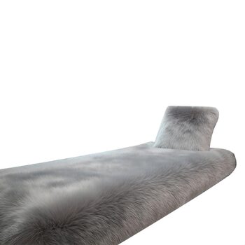 Plush Bay Window Mat Balcony Cushion Thickened Non-Slip Windowsill Mat Faux Wool Bedroom Bedside Rug Nordic Carpet
