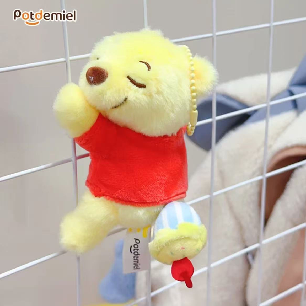 正版迪士尼草莓熊挂件史迪仔公仔毛绒玩偶朱迪尼克钥匙扣背包挂饰