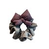 High-grade gray wood ear hair ring cotton purple bow head rope horsetail ball head South Korea new hair accessories for women