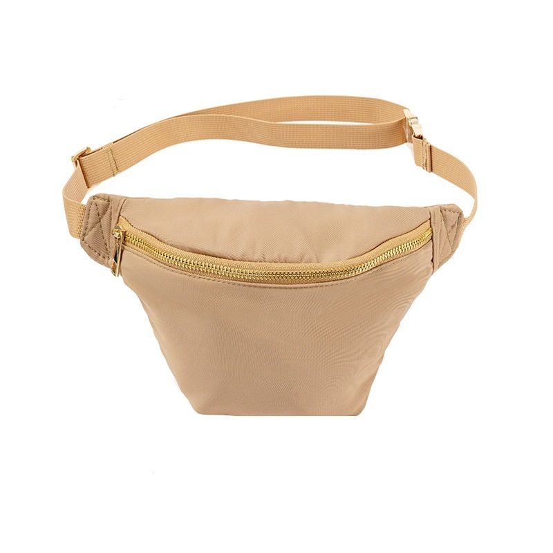 厂家直销尼龙防水腰包户外活动收纳包运动斜挎包马卡龙色跑步腰包