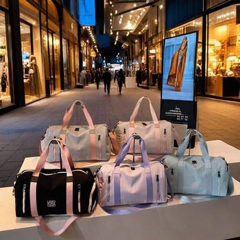 Foreign Trade Luggage Bag, Dry and Wet Separation, Independent Shoe Compartment, Sports Handbag, Fitness Bag, Shoulder Bag, Crossbody Bag, Travel Bag