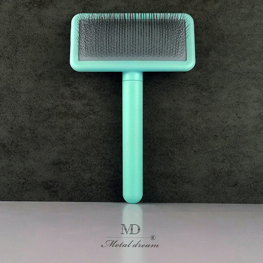 MD Rainbow Needle Comb Black and White Green Pink Magic Fairy Needle Comb Pet Beauty Pulling Open Knot Brush VIP Teddy