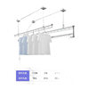 Gz6M Manual Adjustable Clothes Drying Rack for Balcony, Top-Mounted Double-Pole Manual Clothes Drying Rod, Automatic Household Indoor Drying Rack