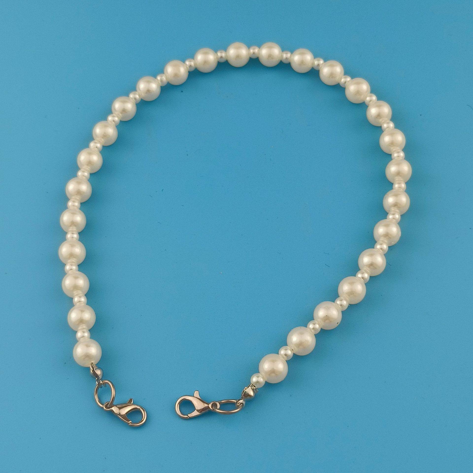15-60cm Double-ended Buckle Pearl Bag Chain Mobile Phone Chain Bracelet Cross-border Export Jewelry Wholesale