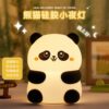 Panda Pat Light Colorful Rechargeable USB Pat Light Night Light Cartoon Silicone Night Light Gift Customization