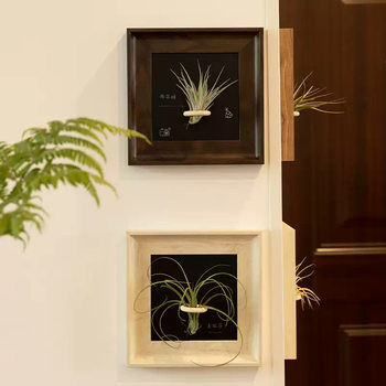 Creative Handmade DIY Air Pineapple Photo Frame Living Room Ornaments Modern Simple Medieval Decorative Painting with Magnetic Back Panel
