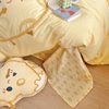 Class A maternal and child grade cotton washed cotton bed four-piece set 60 cotton children's bedding cartoon quilt cover three-piece set