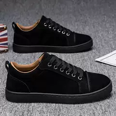 Cross-Border Foreign Trade New Cl Men's Shoes Rivet Red Sole Sneakers Versatile Trendy Casual Trendy Brand Frosted European Casual Shoes