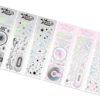 Millennium y2g shiny hot silver stickers retro nostalgic CD MP3 hand account DIY goo card decorative materials