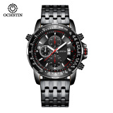 Новые швейцарские часы OCHSTIN/Augustin 7261, многофункциональные кварцевые часы на стальном ремешке