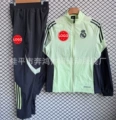 2526 windbreaker suit-real madrid fluorescent green