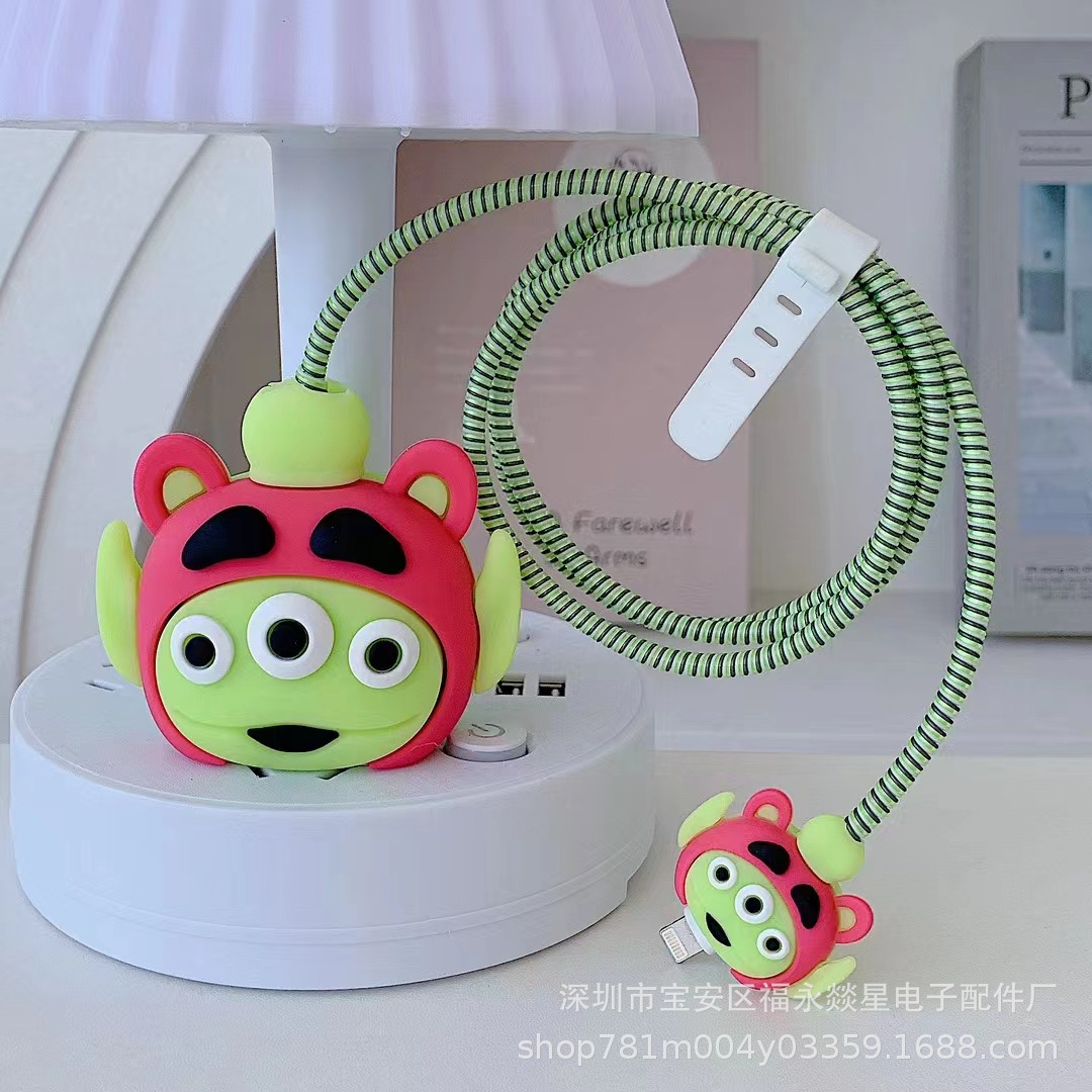 数据线保护套适用苹果充电器保护套芭芘充电头保护套充电线保护套