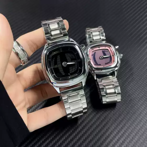 Millennial Technology-Inspired Ins Style Trendy Watches for Men and Women with Square Markers and Dynamic Hands, Factory Direct Supply