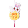 New Year Cute Rabbit Lantern DIY Craft Kit for Children - Jade Rabbit Lantern, Traditional Chinese Style Handheld Lantern