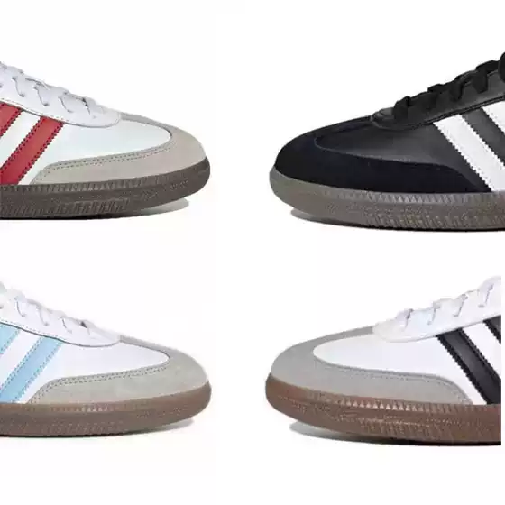Putian Pure Original Moral Training Shoes Samba Pink Strawberry Bear Sports Sneakers Samba Retro Campus Men and Women Adidas