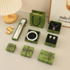 Retro Green Bow Jewelry Box Creative Heaven and Earth Cover Jewelry Necklace Holiday Gift Gift Packaging Box