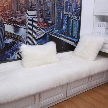 Imitation Wool Carpet Floor Mat Whole Sheepskin Plush Cushion Living Room Bedroom Bedside Bay Window Mat Tatami Cross-Border