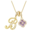 Gold b (letter + chain)