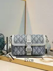 2024 New Men's Shoulder Bag 95% Fold New CD Mini Crossbody Bag Luxury Jewelry Big Brand Guangzhou Bag