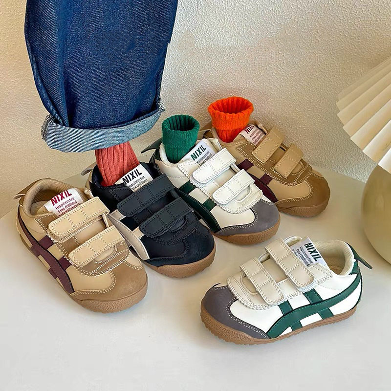 2025 Spring and Autumn New Children's Forrest Gump Shoes Korean Fashion Boys and Girls Casual Board Shoes Velcro Baby sneaker