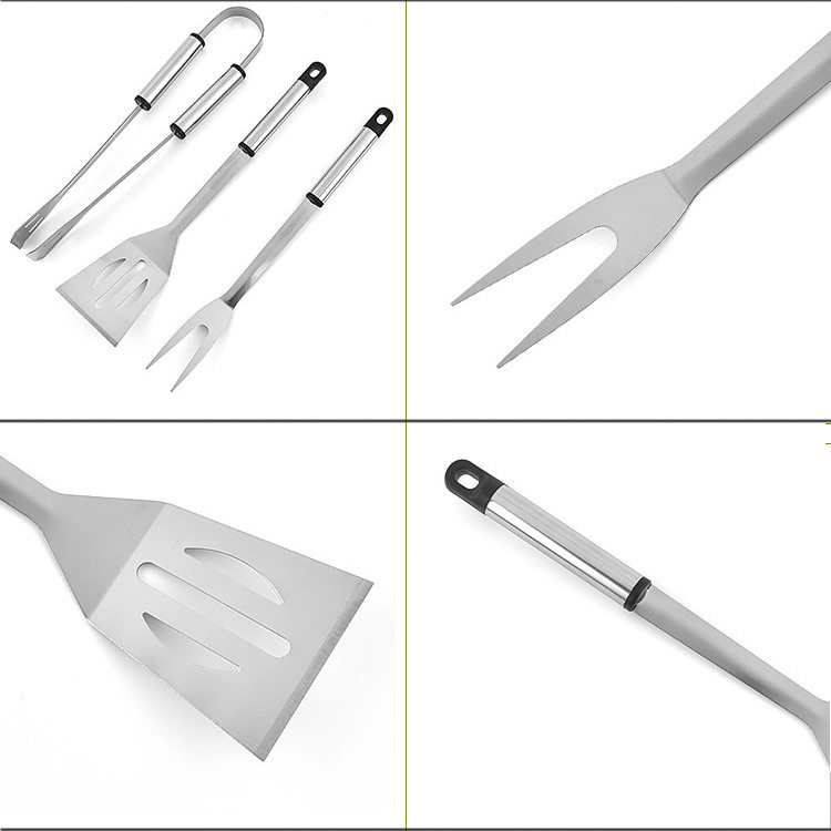 Bbq Outdoor Stainless Steel Barbecue Tools 3-Piece Set Grill Multifunctional Spatula Fork Grill Set Amazon