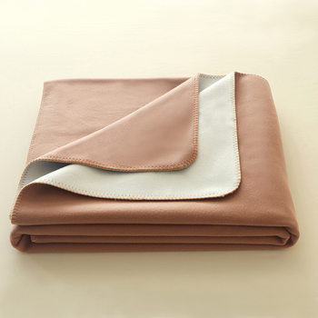 New Cross-border Warm Cashmere Blanket Simple Solid Color Double-layer Warm Blanket Winter Warm Single Double Blanket