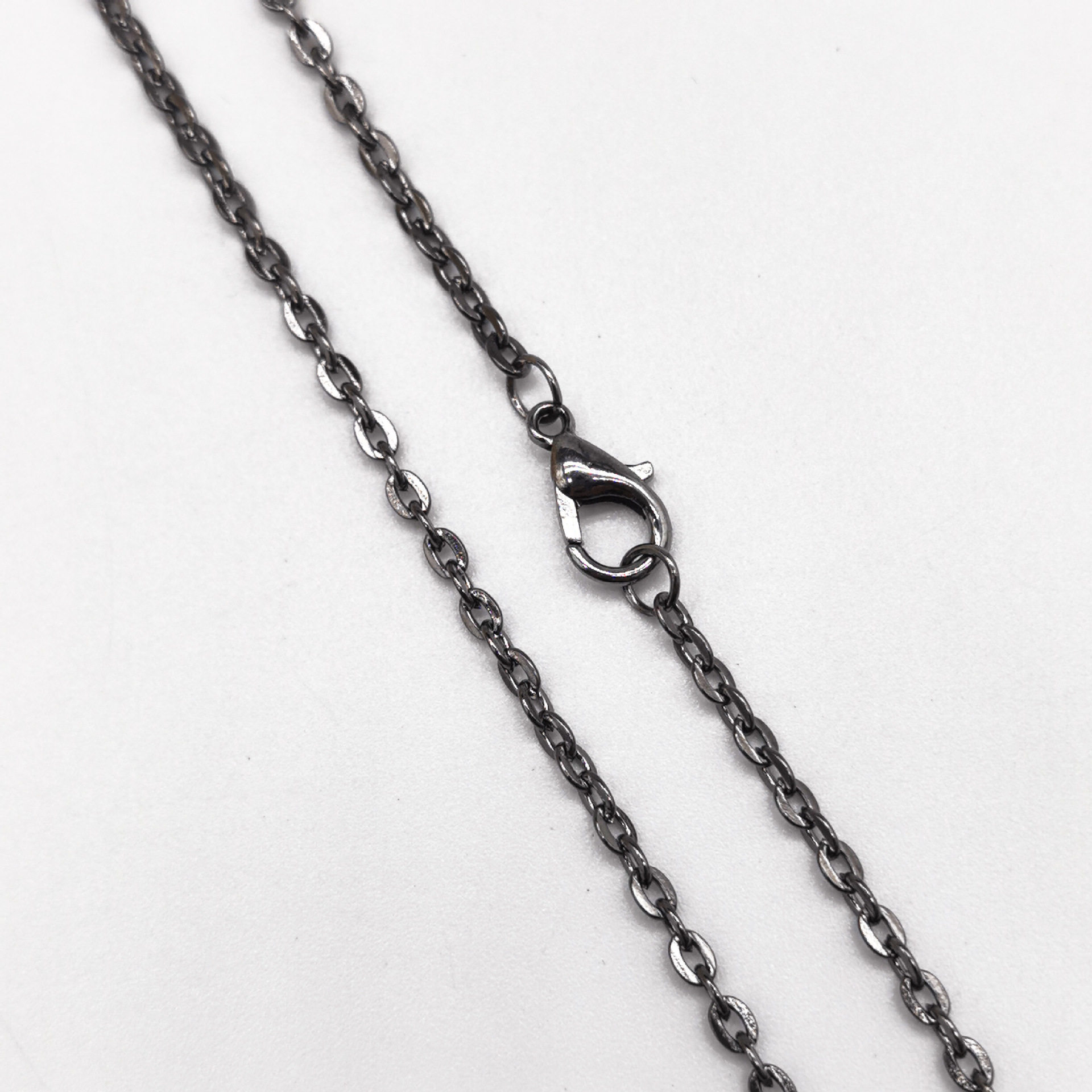 服饰饰品配件项链链条批发 十字平压链 O字链 吊坠配链 挂龙虾扣