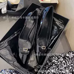Patent Leather Rhinestone Sexy Pointed Toe Stiletto Shoes for Women 2024 Spring New Style Shallow Mouth Cut Out High Heels Commuter Ol Shoes